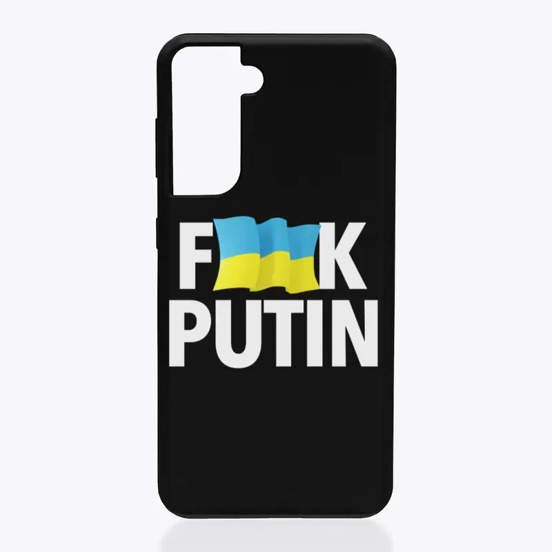 F*ck Putin Censored with Ukrainian Flag