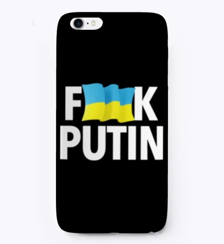 F*ck Putin Censored with Ukrainian Flag