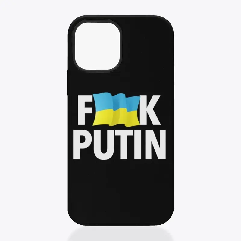 F*ck Putin Censored with Ukrainian Flag