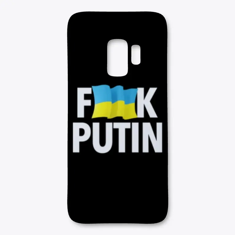 F*ck Putin Censored with Ukrainian Flag